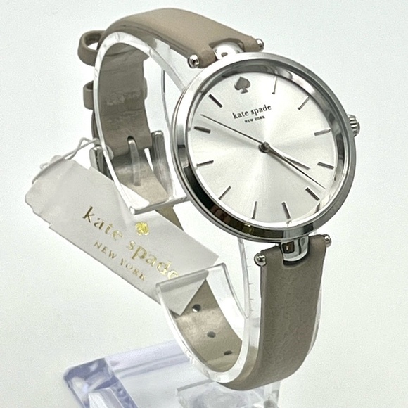 Kate Spade NWT Silver and Beige Ladies Watch Working - Picture 4 of 10